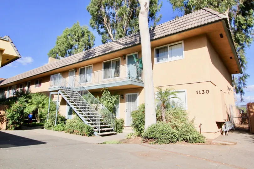 Building 1130 of Broadway Pines apartments in Escondido, California