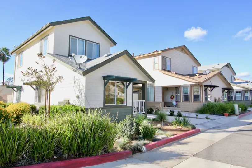 Front of Green Yard House of Brotherton Square,Escondido, California