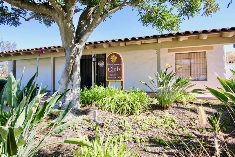Outside view of the Club house of Buena Ventura located in Escondido, California