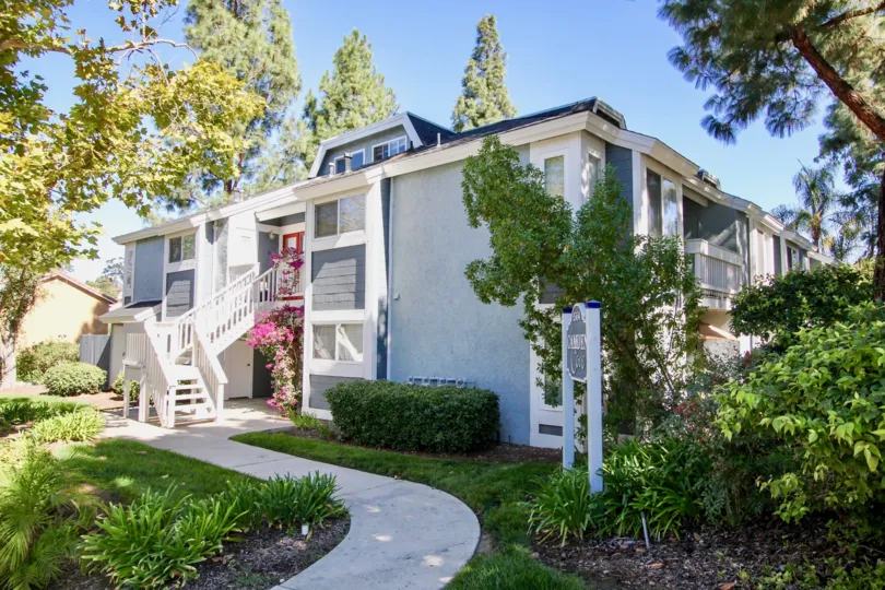 Camden Cove  ,: Escondido, California, white building, trees