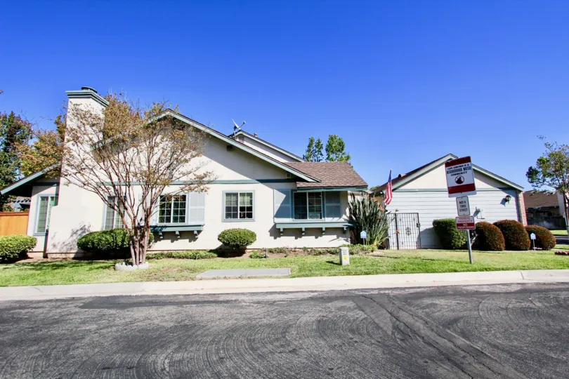 Street in front of a home at Cape Concord in Escondido California