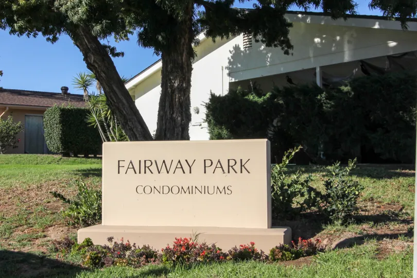 Fairway Park Condominiums in Escondido, CA with outside living