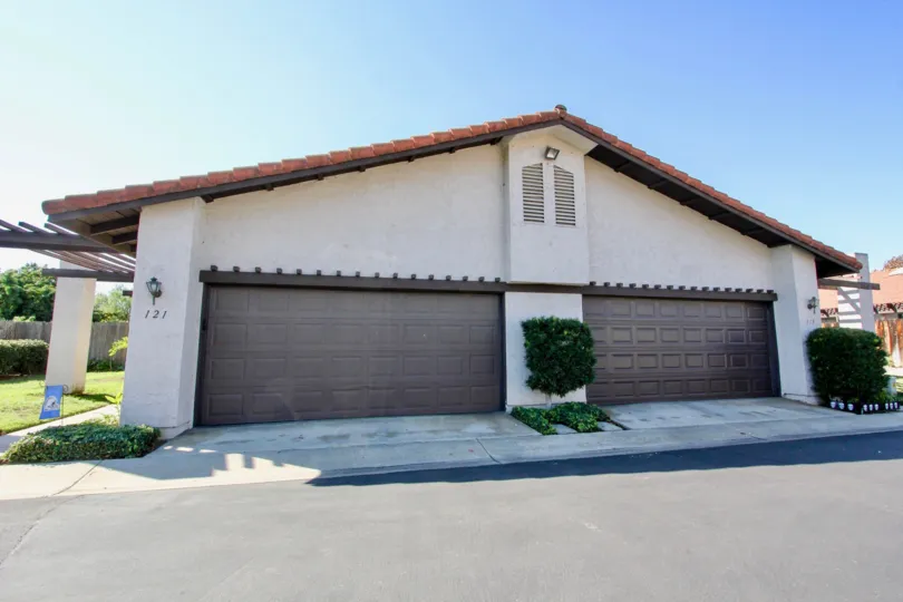 A streetview of a Heather Glen Duplex in Escondido, California