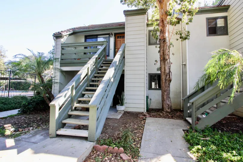 stairs view of Hidden Glen Community, Escondido, California