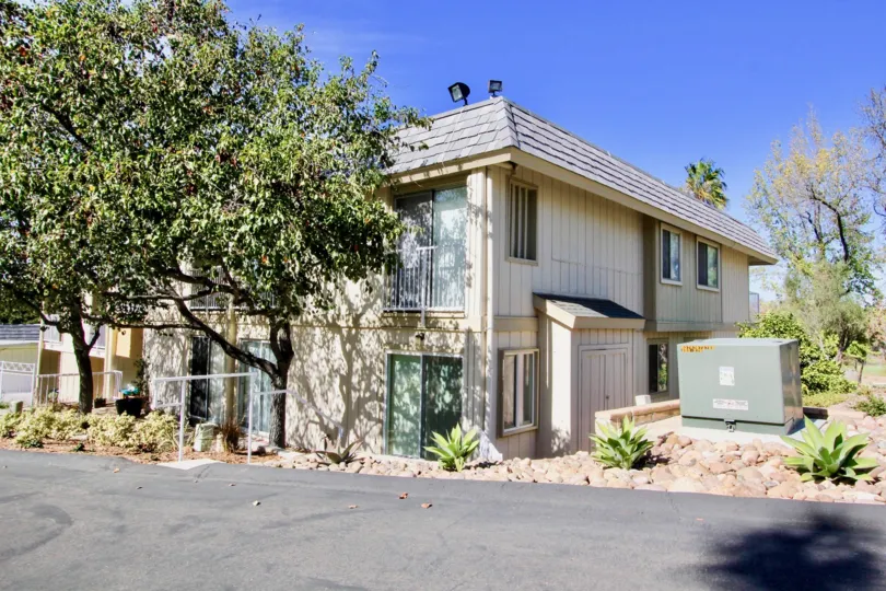 Two story condo complex at Hidden Meadows Condos in Escondido California