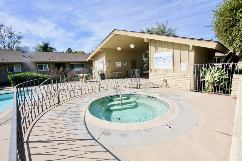 Holiday Gardens community Escondido California pool fence outdoor lighting landscaping windows