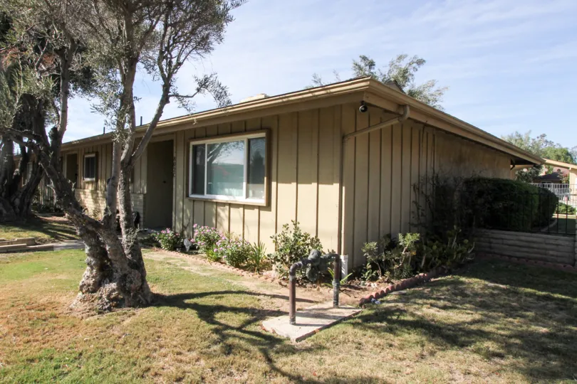 A side view of a unit the in Holiday Gardens community in Escondido CA