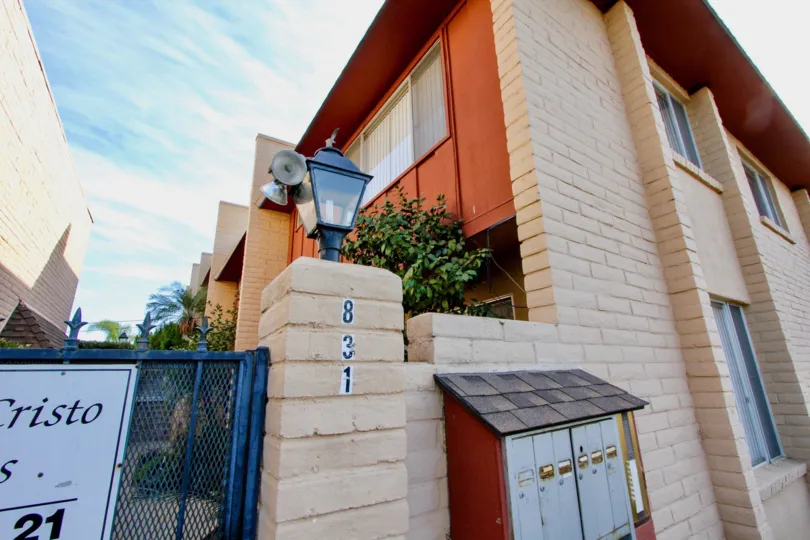 Security gate attached to residential units at Monte Cristo Villas in Escondido California
