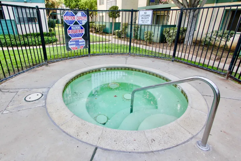 A gated lap pool in the Pepperwood Meadows community.