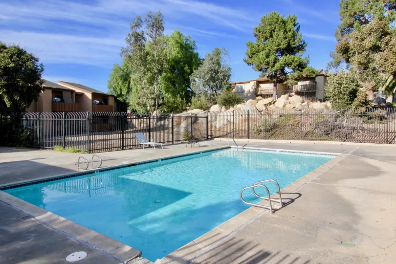 Image of a pool in Rock Springs West community, Escondido, California.