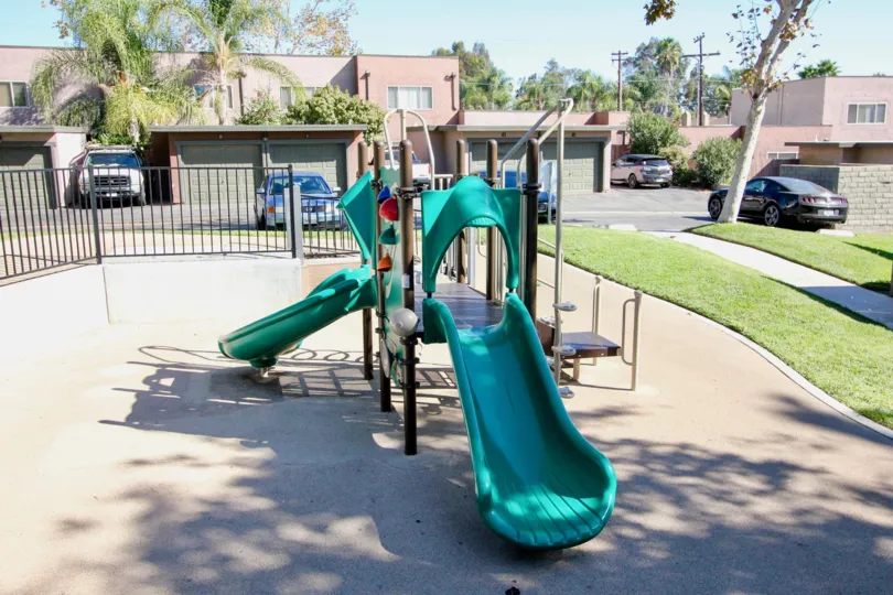 A playground for the children to enjoy on sunny days at Sommerset Woods.