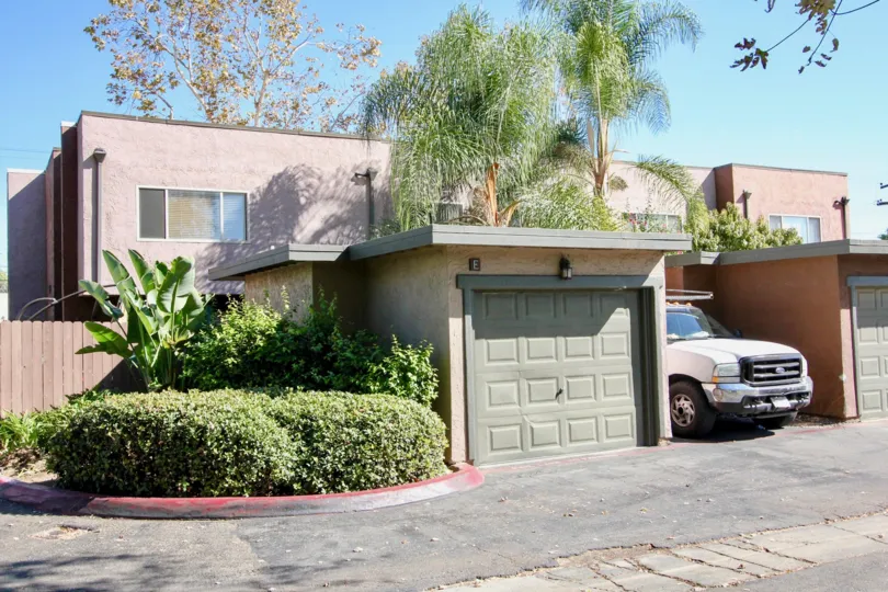front garage view of Sommerset woods in escondido california