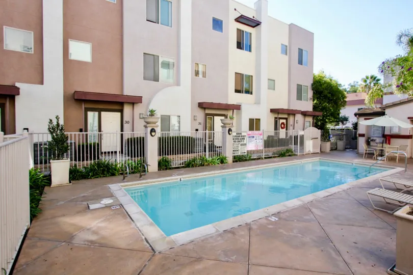 Urbana at Citracado Village  , Escondido  ,California, swimming pool, plants