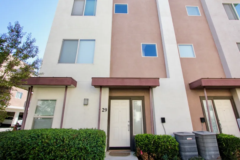 Three story housing units at Urbana At Citracado Village in Escondido California