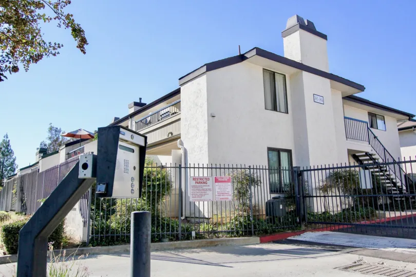 padlock entry view of the vermont villas in escondido california