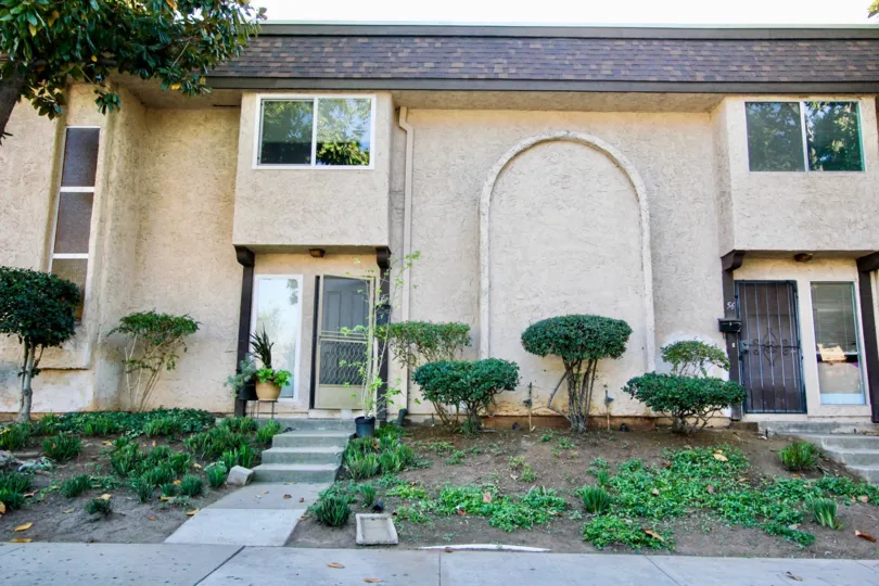 Two story condominium complex at Villa Grande in Escondido California