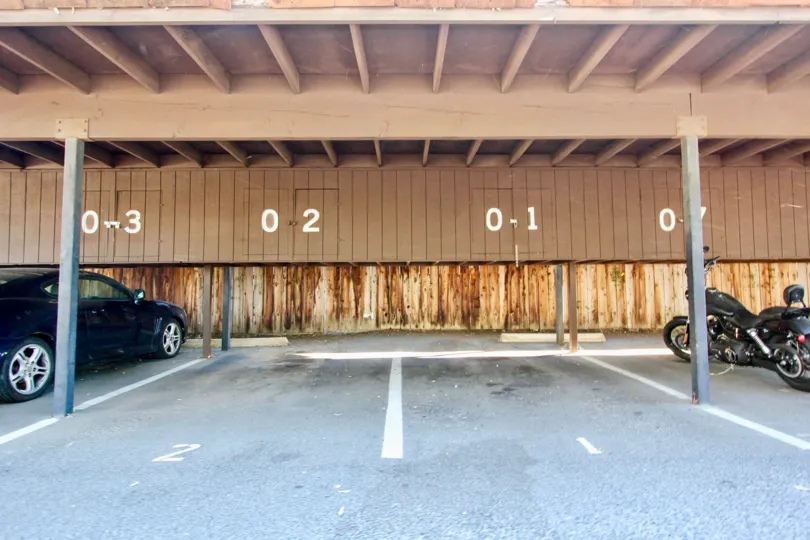 Parking area at Vista Del Mundo in Escondido California