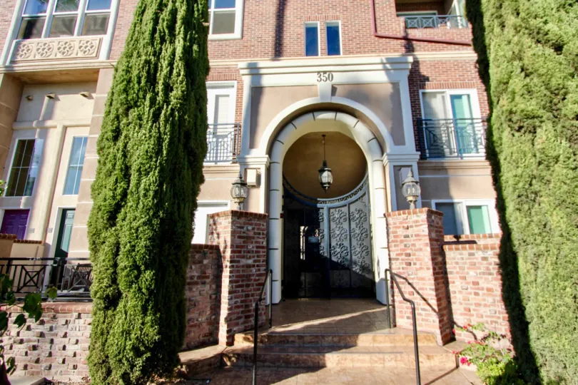 Front Entry way with stairs of Cambridge Square, Hillcrest, CA