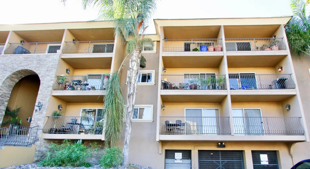 All the Balconies in Cliffbridge Estates Apartments has flower pots and chairs