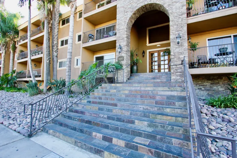 Beautiful stone steps and accents give a touch of the Old World to Cliffbridge Estates.