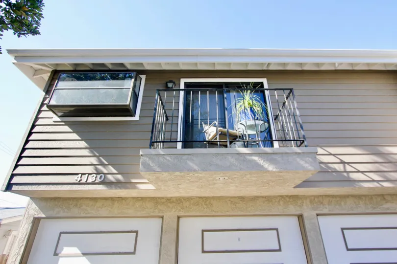 A balcony off the condos at 4130 Cleveland in Hillcrest California