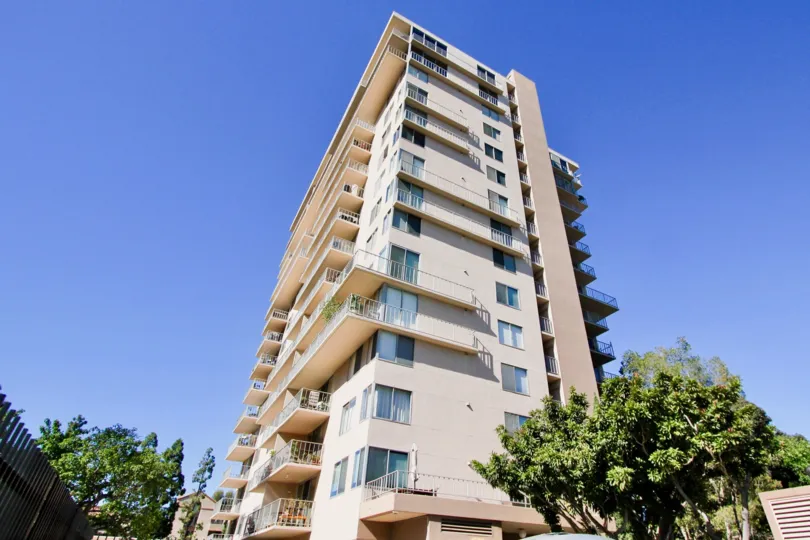 Sky high apartments featuring balconys to enjoy a amazing day only at Coral Tree Plaza in Hillcrest California