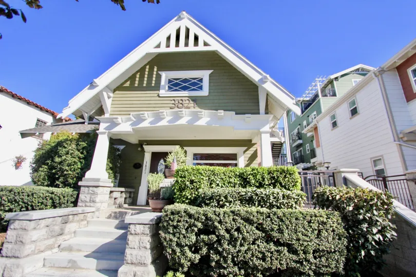 A two story Heritage on First home located in HIlcrest CA