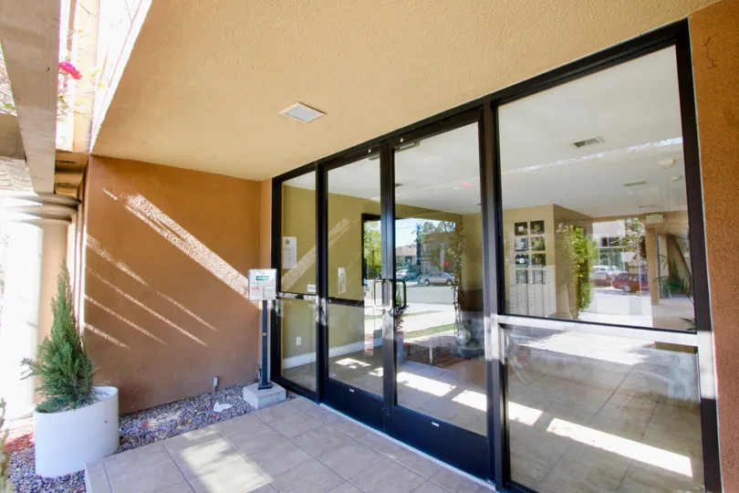 Excellent entrance view gate with glass doors having sunshine in a villa of Hillcrest in Hillcrest Towers