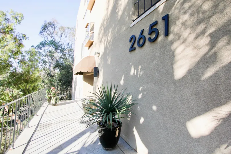 Maple Front side have number placed "2651" in Hillcrest at califorina