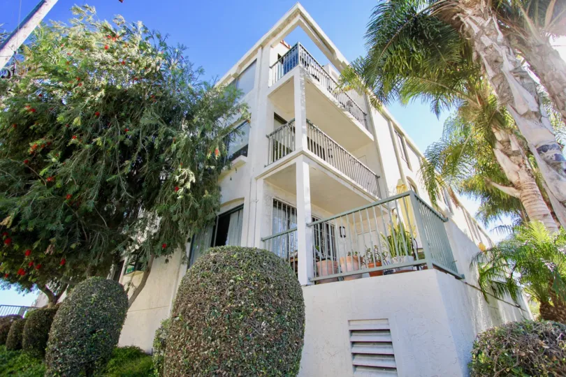 THIS IMAGE SHOWS THAT THE FLAT IN THE PARK TERRACE WITH THE BALCONI, FLOWER PLANTS, FLOWER POT