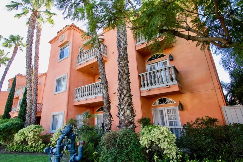 A day in the Trevi Villa with lot of trees and plants.