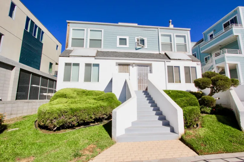Stairway leading to residence at Coastwalk Townhomes in Imperial Beach CA
