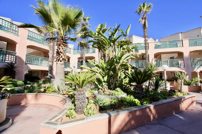 Three story residential building at Imperial Beach Club in Imperial Beach California