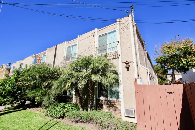 Two story housing with yard at Iris Gardens in Imperial Beach California