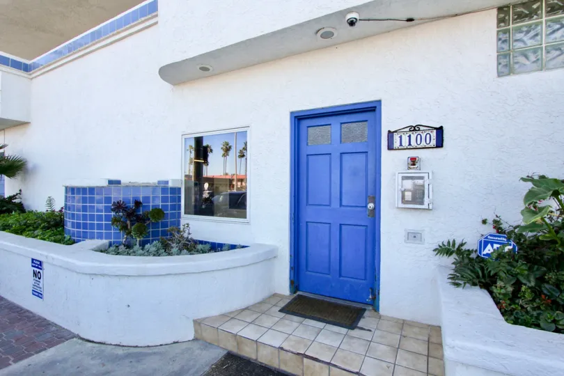 Entry to number 1100 in Ocean Point community in Imperial Beach, CA