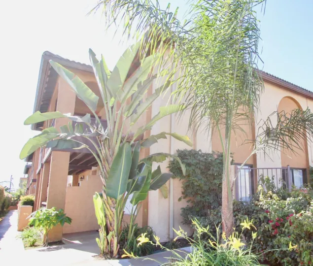Two story town home buildings at On Holly in Imperial Beach California