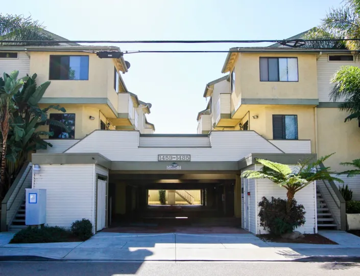 Parking entrance at Tradewinds in Imperial Beach Caifornia
