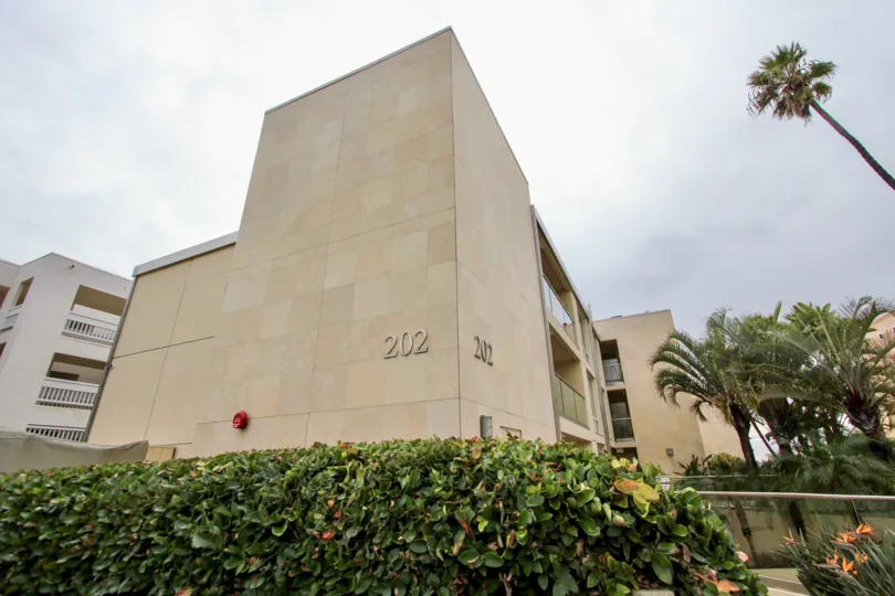 The Apartment in 202 coast has bushes and tall trees