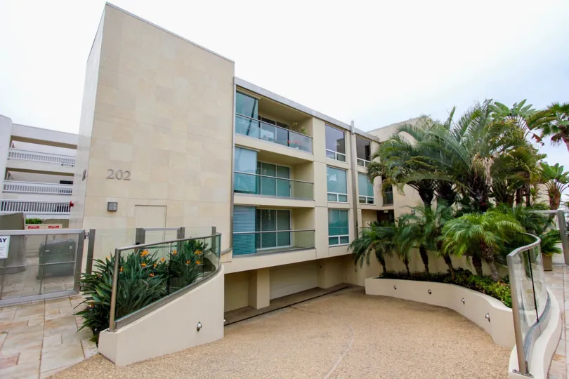 Four story condominiums with under ground parking at 202 Coast in La Jolla CA