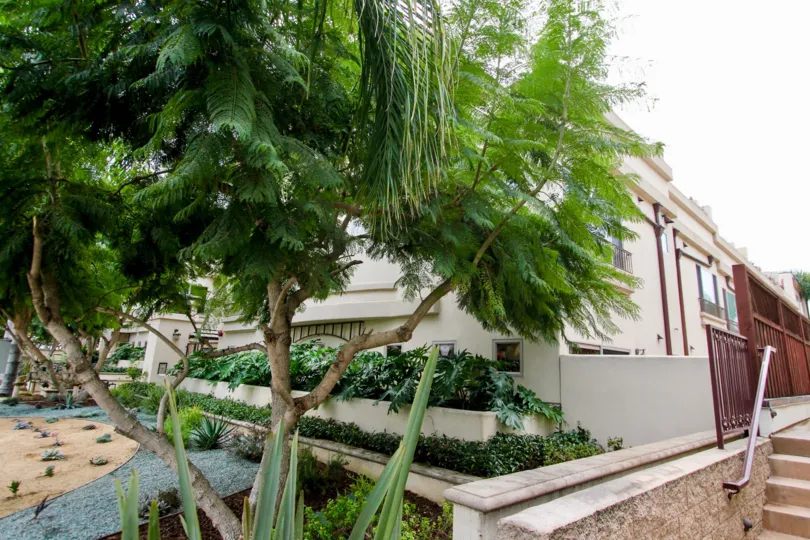 Curb appeal at Draper Villas in La Jolla, California.