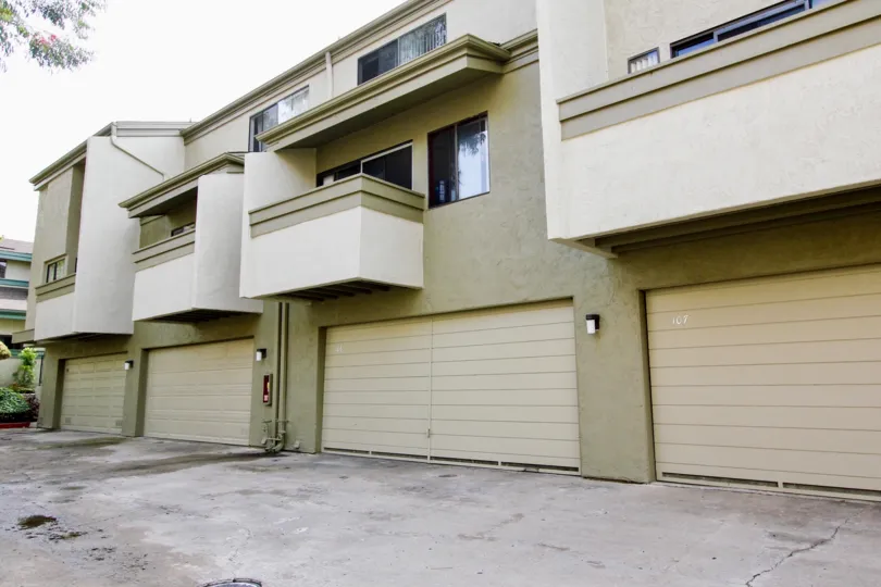 Three story units with attached garage inside Eastbluff in La Jolla California
