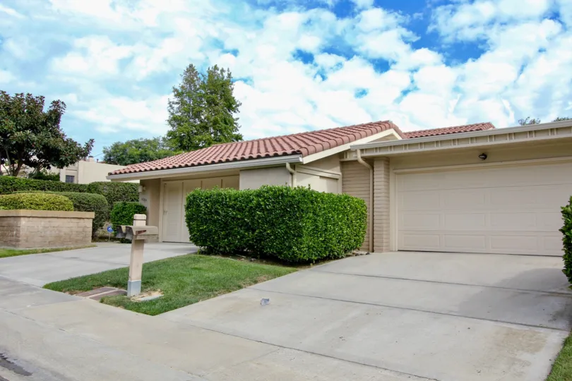 Single story homes with garages inside the El Dorado II community in La Jolla CA