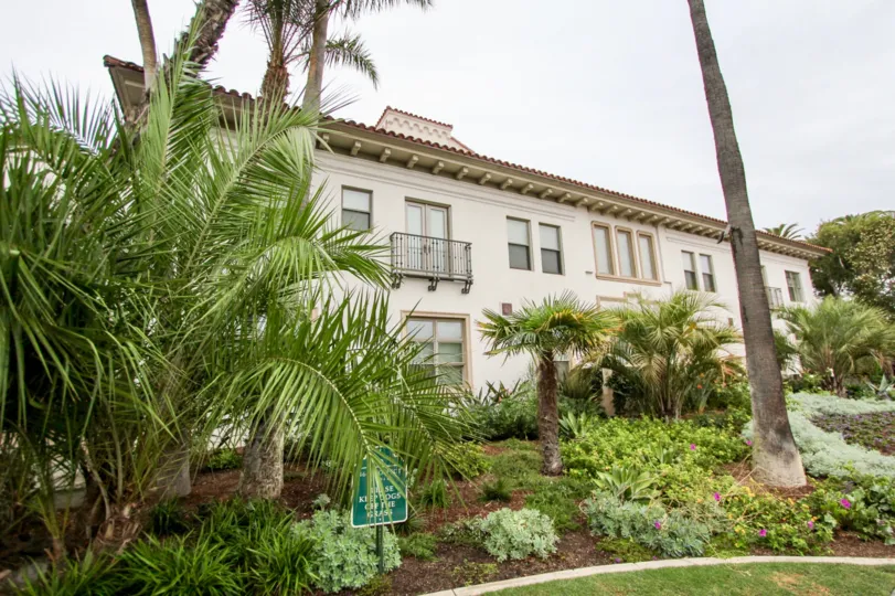 Two story white condo homes inside La Jolla Prospect Condos in La Jolla CA