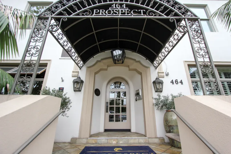 FRONT SPACE OF LA JOLLA PROSPECT CONDOS IN THE STATE