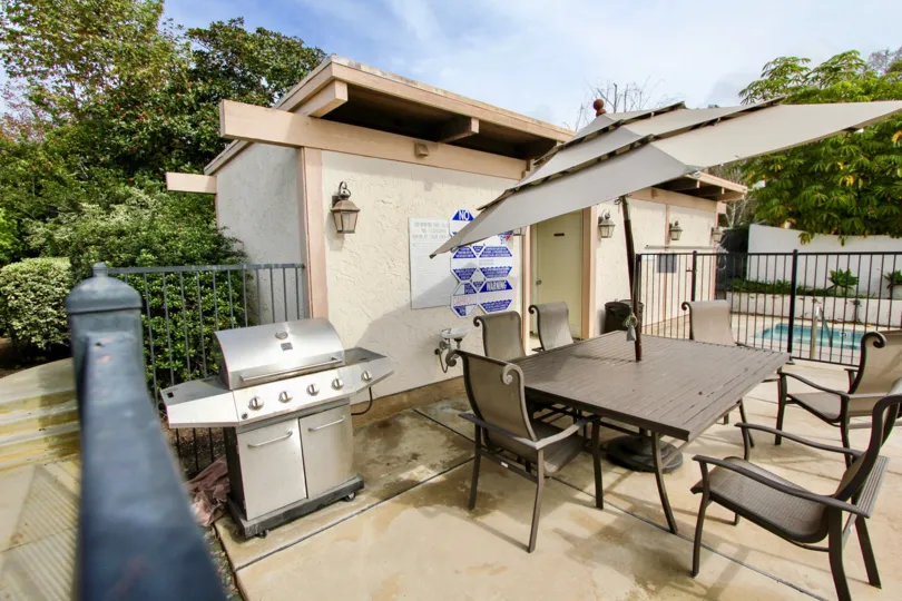 beautiful pool, and deck area, La Jolla Woods, California