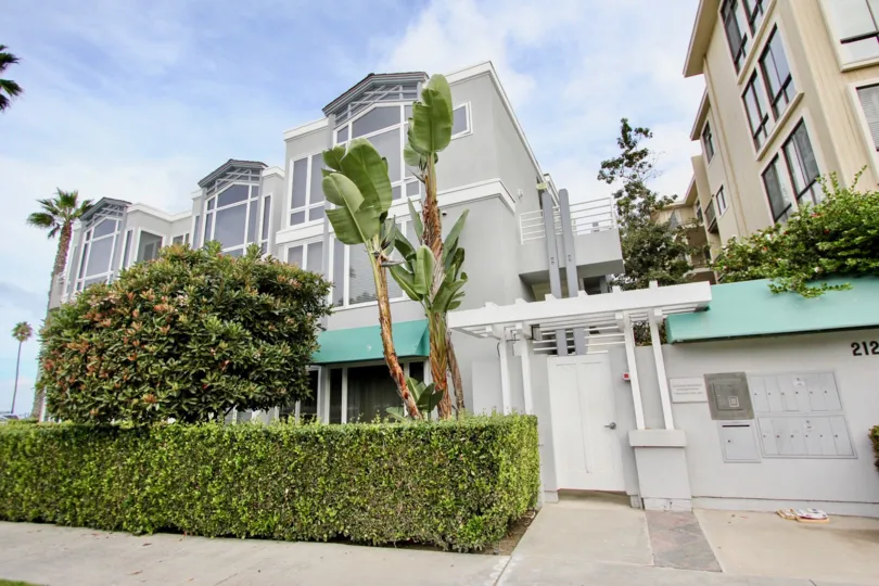 Three story residential units inside LJ Windigo in La Jolla CA