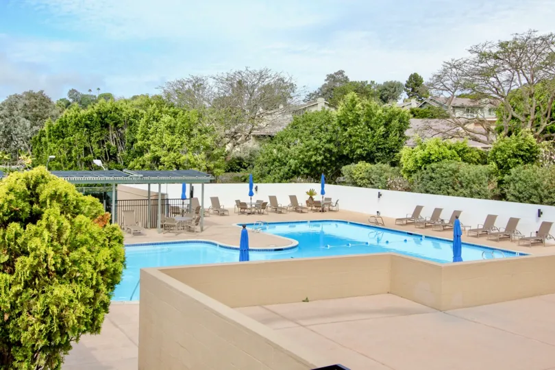A sunny day at the pool at Mount La Jolla, California