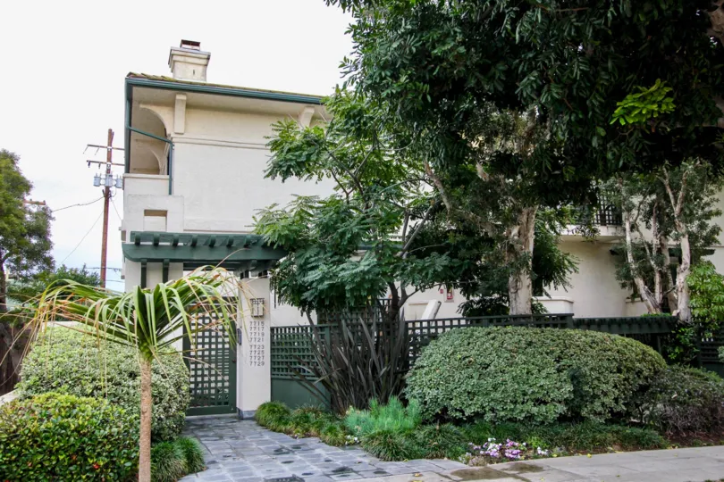 Elegantly built garden with trees indoors and maintaining eco-friendly of Pacific Villas.