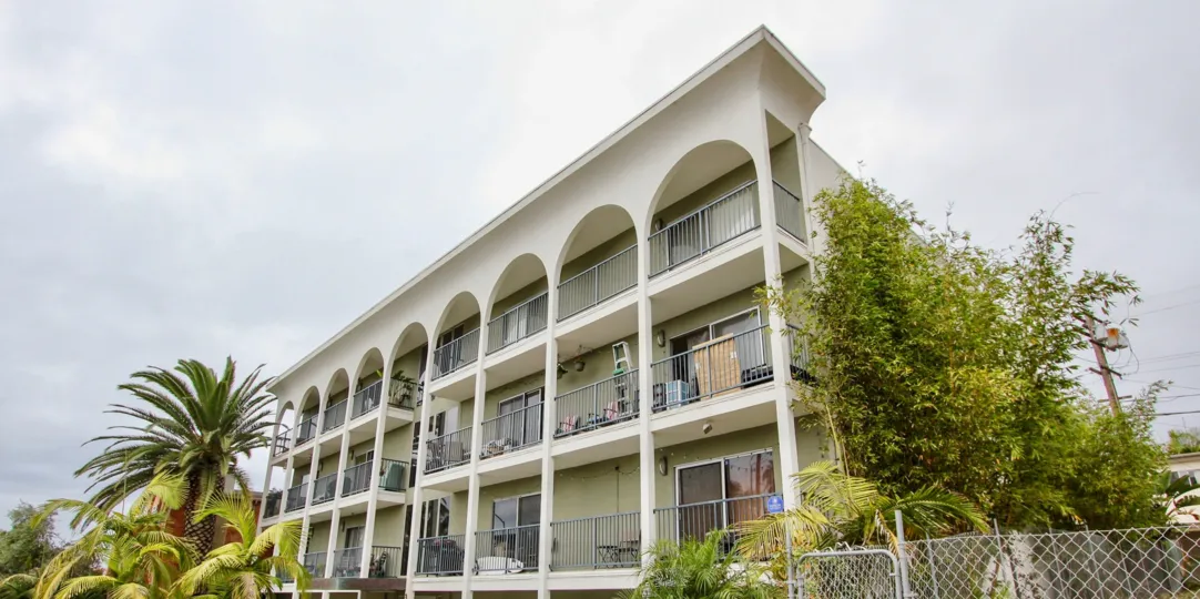 Apartments in the Playa Blanca with trees and plants