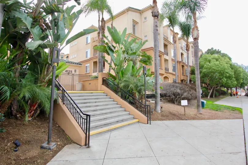 A stair in the Regents La Jolla reminding me off the Junkey Temple.